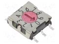 Encoding switch; DEC/BCD; Pos: 10; SMD; Rcont max: 80mΩ; 7x7x2.5mm PTR HARTMANN P25SMT101H