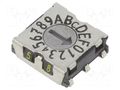 Encoding switch; HEX/BCD; Pos: 16; SMD; Rcont max: 80mΩ; 7x7x2.5mm PTR HARTMANN P25SMJ103H