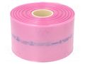 Protection bag; ESD; L: 250m; W: 150mm; Thk: 90um; polyetylene; pink EUROSTAT GROUP ERS-200310015