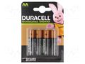 Re-battery: Ni-MH; AA; 1.2V; 1300mAh; blister; 4pcs. DURACELL ACCU-R6-1300/DR-B4