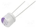 Capacitor: polymer; 220uF; 16VDC; THT; ±20%; Ø8x7mm; OS-CON SEPC PANASONIC 16SEPC220MD
