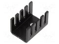 Heatsink: extruded; U; TO220; black; L: 19.1mm; W: 13.2mm; H: 12.7mm Advanced Thermal Solutions ATS-PCB1072