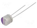 Capacitor: polymer; 22uF; 20VDC; THT; ±20%; Ø6.3x6mm; OS-CON SEP PANASONIC 20SEP22M
