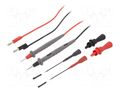 Test leads; probe tip,banana plug 4mm; 1.22m; black,red POMONA POM-5325A