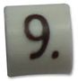 CABLE MARKER, 9, WHT, PK100 06161909