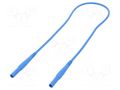 Test lead; 32A; banana plug 4mm,both sides; insulated; Len: 0.5m STÄUBLI XMF-419/0.5-23