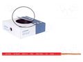 Wire; BiTOne,H07V-K; stranded; Cu; 4mm2; PVC; red; 450V,750V; 100m BITNER BITNER-IG2002.05