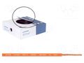 Wire; BiTOne,H05V-K; stranded; Cu; 1mm2; PVC; orange; 300V,500V BITNER BITNER-IG2052.04