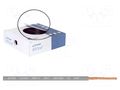 Wire; BiTOne,H05V-K; stranded; Cu; 1mm2; PVC; grey; 300V,500V; 100m BITNER BITNER-IG2052.02