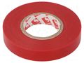 Tape: electrical insulating; W: 12mm; L: 25m; Thk: 0.13mm; red; 180% SCAPA SCAPA-2702A-12/25R