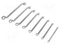 Wrench-set; box; tool steel; 8pcs. BAHCO SA.2M/8T