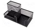 Desk organizer; black; metal Q-CONNECT Q-CONNECT-KF16572