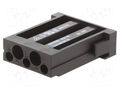 Connector: HDC; module; female; 400V; PIN: 5; w/o contacts; 2.5mm AMPHENOL C146-B05001E8