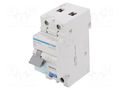 RCBO breaker; Inom: 16A; Ires: 30mA; Max surge current: 250A; IP20 HAGER ADC966D