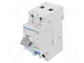 RCBO breaker; Inom: 16A; Ires: 30mA; Max surge current: 250A; IP20 HAGER ADC966D