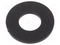 Washer; round; M3; D=7mm; h=0.5mm; polyamide; black ESSENTRA 1340109