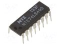 IC: digital; decade ripple counter; THT; DIP16 NTE Electronics NTE74LS490
