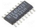 IC: digital; latch transparent; Ch: 4; IN: 1; CMOS; 3÷18VDC; SMD; SO16 NTE Electronics NTE4042BT