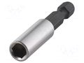 Holder; Socket size-inch: 1/4"; HEX 1/4"; Overall len: 50mm WOLFCRAFT WF1577000