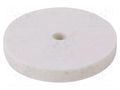 Polishing wheel; Ø: 75mm; Øhole: 10mm; felt WOLFCRAFT WF2130000