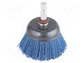 Cup brush; 45mm; Mounting: 1/4",hexagonal; wire WOLFCRAFT WF2728000