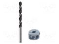 Drill bit; for wood; Ø: 8mm; Chrom-vanadium steel; with limiter WOLFCRAFT WF2732000