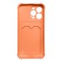 Card Armor Case Pouch Cover for iPhone 11 Pro Card Wallet Silicone Air Bag Armor Case Orange, Hurtel 5907769335440 5907769335440