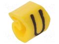 Markers; Marking: U; 1.3÷3mm; PVC; yellow; -30÷80°C; leaded; CLI C WEIDMÜLLER WM-0252111679