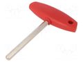 Wrench; hex key; HEX 8mm; Overall len: 132mm; Kind of handle: T WIHA WIHA.00928