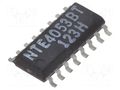 IC: analog switch; multiplexer; SO16; 3÷18VDC; 600uA; CMOS NTE Electronics NTE4053BT