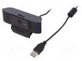 Webcam; black,blue; USB; Full HD 1080p,PnP; 1.6m; clip; 80° LOGILINK UA0379