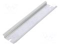 DIN rail; steel; zinc; L: 146mm; W: 35mm; TS35 FIBOX TRH1216