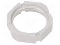 Nut; M25; polyamide; 30mm; grey; Thread: metric; Pitch: 1.5; GM-KS HUMMEL HUMMEL-1263250050