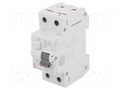 RCBO breaker; Inom: 10A; Ires: 30mA; Poles: 2; 230/400VAC; IP20; KZS ETI POLAM 002173122
