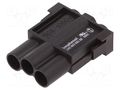 Connector: HDC; module; male; 1kV; PIN: 3; w/o contacts AMPHENOL C146-A03801E8