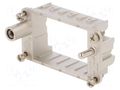 Frame for modules; female; size E10; C146,heavy|mate F; 57x27mm AMPHENOL C146-10S01000015