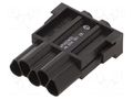 Connector: HDC; module; male; 1kV; PIN: 5; 4+PE; w/o contacts AMPHENOL C146-D05001E8