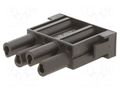 Connector: HDC; module; female; 1kV; PIN: 4; w/o contacts; 2.5mm AMPHENOL C146-C04001E8