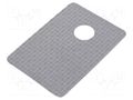 Heat transfer pad: silicone; TO220; L: 19.05mm; W: 12.7mm; grey NTE Electronics TP0006