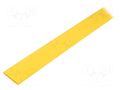 Heat shrink sleeve; glueless; 2: 1; 1.2mm; L: 1m; yellow TASKER GTM1206Y