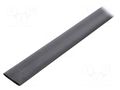 Heat shrink sleeve; glueless; 2: 1; 25.4mm; L: 1m; black TASKER GTM2512BK
