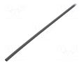 Heat shrink sleeve; glueless; 2: 1; 2.4mm; L: 1m; black; polyolefine TASKER GTM2412BK