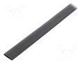 Heat shrink sleeve; glueless; 2: 1; 16mm; L: 1m; black; polyolefine TASKER GTM1680BK