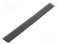 Heat shrink sleeve; glueless; 2: 1; 25.4mm; black; polyolefine TASKER GTB2512BK
