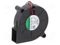 Fan: DC; blower; 12VDC; 51.6x51.7x15mm; 4.41m3/h; 26dBA; ball SUNON EF50151B3-A99-B