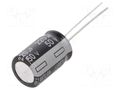 Capacitor: electrolytic; THT; 220uF; 50VDC; Ø10x16mm; Pitch: 5mm PANASONIC EEUEB1H221B