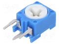 Potentiometer: mounting; single turn,vertical; 500kΩ; 100mW; THT PIHER N6S25T0N-504-30