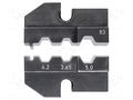 Crimping jaws; fiber optics connectors ST, SC, STSC/K , FSMA KNIPEX KNP.974983