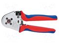 Tool: for crimping; contacts for round plug connectors KNIPEX KNP.975265A