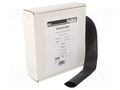 Heat shrink sleeve; glueless; 2: 1; 25.4mm; L: 5m; black TASKER BOX2512BK